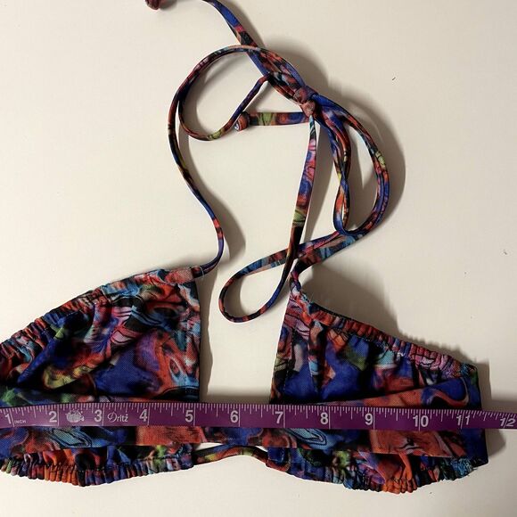 Gonza Revolve Colorful Marble Swirl Mesh Swim Top NWOT Size S - Picture 3 of 5